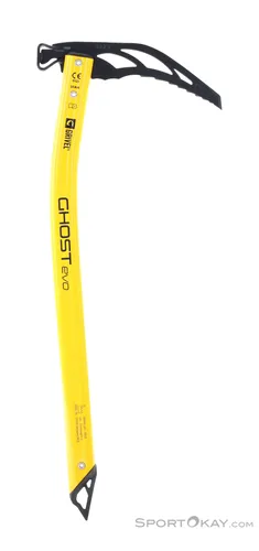 Grivel Ghost Evo Eispickel mit Hammer - Gelb - 50 cm - Trekkingzubehör mit leichtem Design und optimaler Balance für sicheres Eisklettern und Bergsteigen.