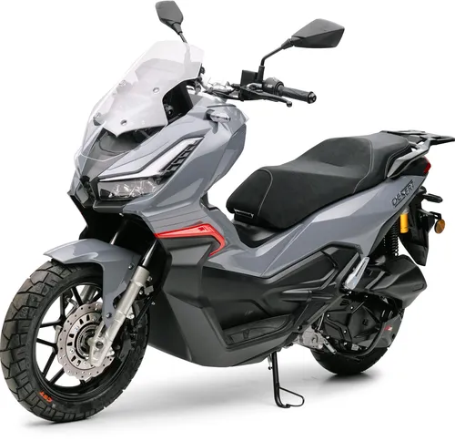 Motorroller Desert Grau 125ccm ADV - Sportliches Design mit ABS und Wassergekühltem Motor, Keyless Go und Digitalem 7 Zoll TFT Tacho