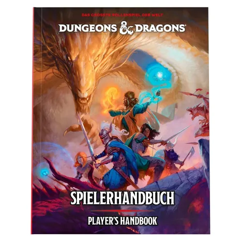 Dungeons & Dragons RPG: Spielerhandbuch 2024 DEUTSCH - Regelbuch in gebundener Ausgabe, bietet umfassende Regeln und Charakteroptionen für ein fesselndes Rollenspiel-Erlebnis.