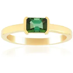 Cavill Solitärring Indigolith Goldplattierter Silberring (1-tlg) blau|silberfarben 53