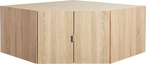 priess Schrankaufsatz Madrid - Schrankaufsatz für zusätzliches Stauraum im modernen Schranksystem, ideal für Accessoires und Bettwäsche. Pflegeleichte Oberfläche mit eleganten Metallgriffen.