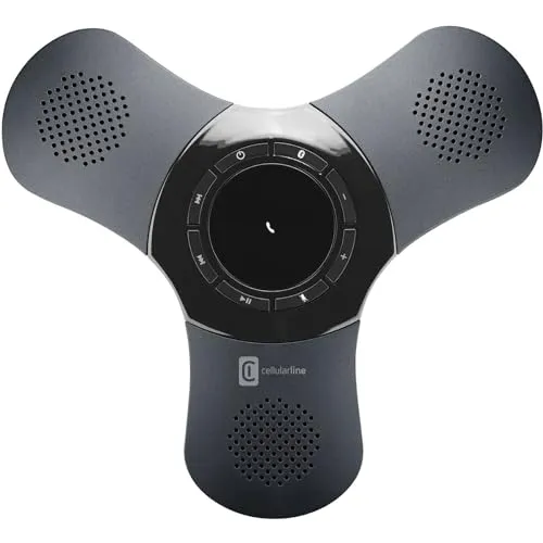 Cellularline Bluetooth Konferenzlautsprecher UFO BTSPKUFOCONFERENK - Konferenzgerät mit klarer Audioqualität, ideal für Besprechungen und Präsentationen, sorgt für eine reibungslose Kommunikation.