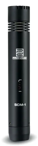 Pronomic SCM-1 Kleinmembranmikrofon schwarz - Mikrofon für akustische Instrumente mit goldbedampfter 1/2" Membran, ideal für professionelle Aufnahmen. Inklusive Etui und Windschutz.