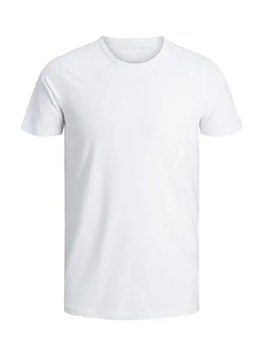JACK & JONES Herren Langarmshirt 12059220 Basic O-Neck Tee, Gr. 48 (S), Weiß (Optical White)