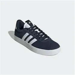 Sneaker ADIDAS SPORTSWEAR "VL COURT 3.0", Gr. 48, Blau - Sportliche Sneaker aus weichem Leder mit vulkanisierter Gummiaußensohle für Flexibilität und Komfort. Inspiriert vom legendären adidas Samba, ideal für lässige Freizeitlooks.