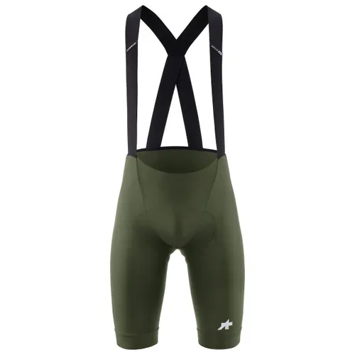 Assos Herren Mille GT S11 Bib kurz (Größe M, grün) - Hochwertige Bib Shorts für Herren mit atmungsaktivem Sitzpolster. Perfekt für lange Sommertouren und tägliche Fahrten, bietet optimalen Tragekomfort und Bewegungsfreiheit.