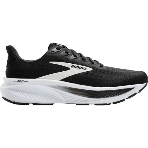 Brooks Damen Ghost 17 schwarz 37.5 - Laufschuhe für Herren, ideal für jeden Laufstil mit überarbeiteter DNA Loft v3 Dämpfung für ein sanftes, reaktives Laufgefühl und RoadTack-Gummisohle für hohe Widerstandsfähigkeit.