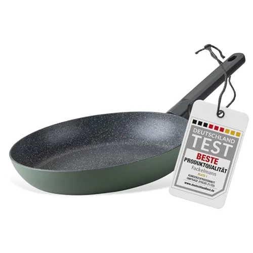 Fackelmann Balance 28cm Pfanne – Recyceltes Aluminium & PFAS-frei - Pfanne aus recyceltem Aluminium mit keramischer Antihaftbeschichtung, ideal für gesundes Kochen. Induktionsgeeignet und hitzebeständiger Griff für sicheres Handling.