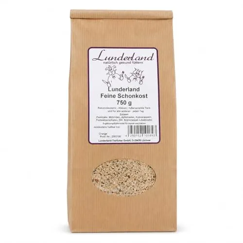 Lunderland Feine Schonkost | 1,5 kg | Ergänzungsfuttermittel für Hunde und Katzen - Getreidefreies Ergänzungsfuttermittel für Hunde und Katzen, ideal zur Ergänzung von Fleischmahlzeiten. Enthält natürliche Zutaten wie Pastinaken und Karotten für eine schmackhafte und bekömmliche Fütterung.