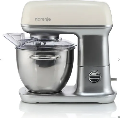 GORENJE MMC1000RL Küchenmaschine - Leistungsstarke Küchenmaschine mit 1000 W und planetarischem Rührsystem, ideal für müheloses Schlagen, Mischen und Kneten. 4,5 l Edelstahl-Schüssel und 7 Geschwindigkeitsstufen für vielseitigen Einsatz.