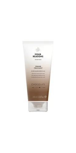 Four Reasons Color Mask Toning Treatment Chocolate 200ml - Haarkuren, pflegende Tönung für glänzendes, schokoladenbraunes Haar und intensive Feuchtigkeit für gesundes Aussehen.