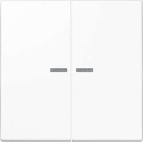 Jung LS10921STRFWW KNX RF Taster 2-fach - Lichtschalter für Jalousien, Licht und Raumtemperaturregler, ideal für individuelle Steuerung und moderne Smart Home Anwendungen.