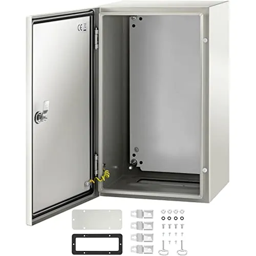 VEVOR Schaltschrank Kohlenstoffstahl 50x30x25cm - Sonstige Elektroinstallationsartikel, IP66 & NEMA wasserdicht, ideal für Fabriken und Baustellen, aus hochwertigem Kohlenstoffstahl für maximale Sicherheit und Langlebigkeit.