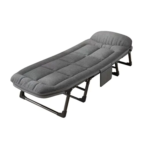 HTI-Living Gästebett Klappbett Irmchen - Klappbett für Camping und Gäste, verstellbares Kopfteil und hohe Belastbarkeit bis 150 kg