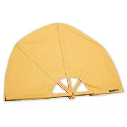 SAUNAGUT® Aufgussfächer Esche Standard - hellbraun - Saunazubehör mit arretierbarem Griff, perfekt zum gezielten Verwedeln von heißer Luft, ideal für Saunameister und private Saunas, Made in Germany.
