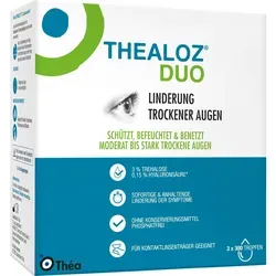 Thealoz Duo Augentropfen - Befeuchtung und Schutz für trockene Augen, ideal auch für Kontaktlinsenträger und mit Hyaluronsäure und Trehalose