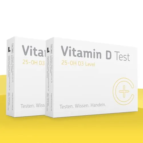 Vitamin D Test - Doppelpackung von CERASCREEN | Vitamin-D-Spiegel zu Hause messen und Mangel erkennen - Spare jetzt im Kombi- Paket | Professionelle Laboranalyse mit konkreten Handlungsinformationen