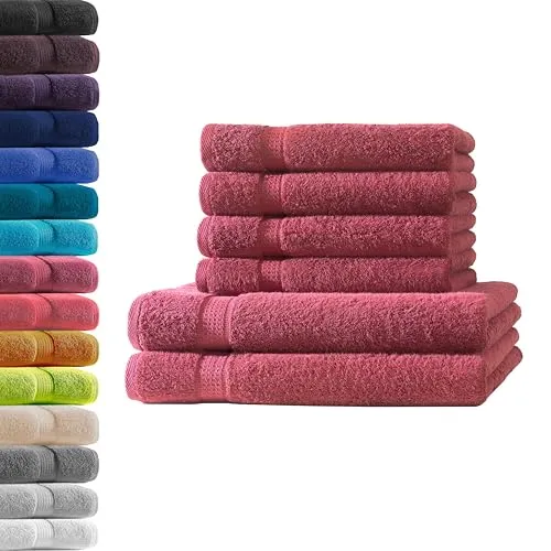 Hometex Premium Textiles Handtuch Set - Hochwertige Handtücher aus 100% Baumwolle, extra schwer mit 500 g/m², weich und saugfähig - ideal für ein luxuriöses Badezimmererlebnis.