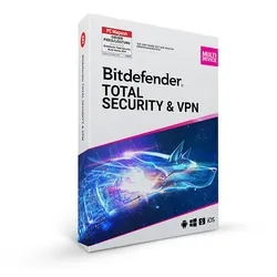 Bitdefender Total Security & Premium VPN, 3 Geräte - 2 Jahre