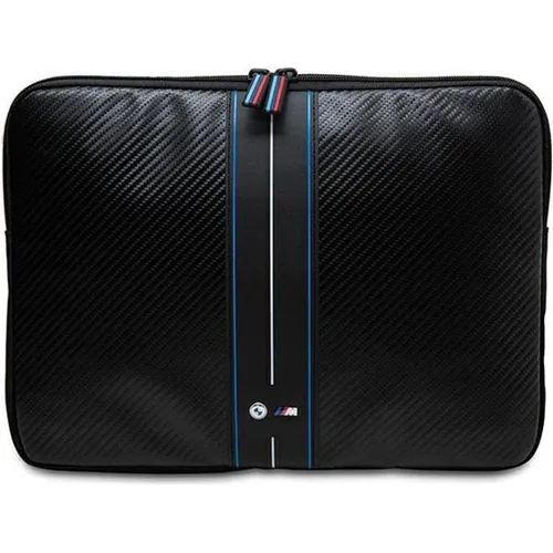 BMW Sleeve BMCS14COMSCAKL 14" - Elegante Notebooktasche - Notebooktasche mit stilvollem Carbon Blue Stripes Design, idealer Schutz für Ihr 14" Notebook und perfekt für unterwegs.