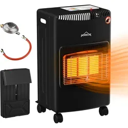 HOMELUX Gasheizung 4200 Watt - Heizstrahler für schnelle Wärme - Heizstrahler für innenräume mit 4200 Watt, inkl. Schlauch und Druckminderer. Ideal für schnelle Wärme in Räumen bis 82 m³. Effiziente und leise Infrarot Keramikbrenner - perfekt für den Winter.