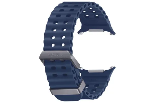 Samsung Wechselarmband Marine Band für Galaxy Watch Ultra - Blau - Smartwatch Zubehör mit komfortablem Dornverschluss aus langlebigem Kautschuk, speziell für die Samsung Galaxy Watch Ultra entwickelt, leicht und stylisch.
