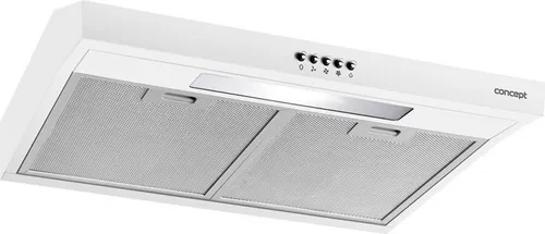 Dunstabzugshaube Concept LED 60cm Unterbauhaube OPP1260WH - Moderne Unterbauhaube mit LED-Beleuchtung, energieeffizient und ideal für kleine Küchen. Hohe Abluftleistung von 135 m³/h für frische Luft beim Kochen.