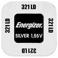 SR616SW SR65 321 Silberoxid Batterie Energizer 1,55 V - 1er Verpackung