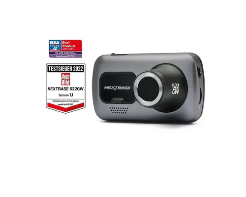 Nextbase 622GW - GPS Dashcam mit WLAN und Bluetooth, eingebautem Display und Nachtsicht für optimale Sicherheit unterwegs