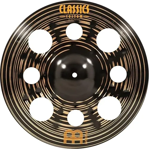 Meinl Cymbals Classics Custom Dark Trash Crash 16 Zoll - Dunkles Finish, explosiver Sound und ideal für laute Musikstile