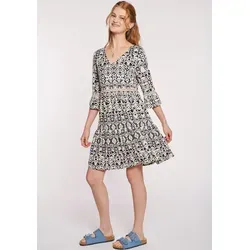 HaILY’S Tunikakleid SH P DR Pi44a - Gemusterte Kleider, aus pflegeleichtem Stretchmaterial für perfekten Tragekomfort und feminine Eleganz mit V-Ausschnitt und 3/4-Ärmeln.