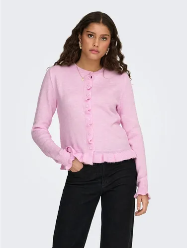 JDY Strickjacke JDYLETTY L/S ON FRILL CARDIGAN KNT NOOS – Stilvoll und bequem - Die JDY Strickjacke »JDYLETTY L/S ON FRILL CARDIGAN KNT NOOS« vereint modischen Stil und hohen Tragekomfort. Ideal für vielseitige Outfits, pflegeleicht und aus strapazierfähigem Material.