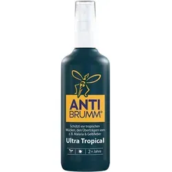 Anti Brumm Ultra Tropical Spray - Insektenschutz mit 50% DEET, ideal für tropische Reisen, schützt bis zu 10 Stunden vor Mücken und gefährlichen Krankheiten wie Malaria und Dengue-Fieber.
