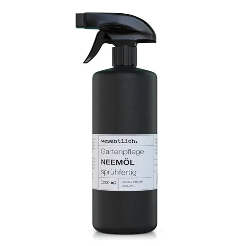 wesentlich. Neemöl mit Emulgator 1000ml | sprühfertig - sofort einsatzbereit | mit Triggerpumpe zum nachfüllen