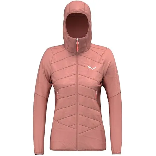 Salewa Ortles Hybrid TWR Jacket W - Damen Funktionsjacke in desert pink - Ideal für alpines Bergsteigen, bietet diese Jacke hervorragende Thermoregulation und Bewegungsfreiheit dank TirolWool Responsive und Durastretch. PFC-frei und wasserabweisend.