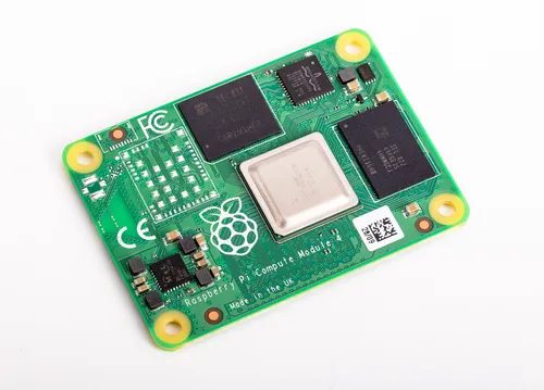 Raspberry Pi Compute Module 4 - 4GB RAM, 8GB eMMC - Einplatzen-Computer mit Quad-Core-ARM-Cortex-A72 Prozessor für leistungsstarke embedded Anwendungen. Ideal für Entwickler mit umfangreichen Schnittstellen und flexiblen Speicheroptionen.