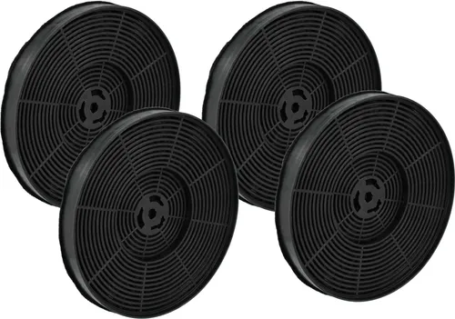 vhbw 4x Aktivkohlefilter kompatibel mit PKM 9031XW, 9039XW, 9031S, 9031X, S9039X, Duana, Ducia, Yuna Dunja, UBH300IX Dunstabzugshaube - 17,5 cm