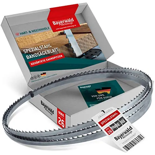 Bayerwald Spezialstahl gehärtete Zahnspitzen Bandsägeblatt - 1785 x 6 x 0.4 x 4 / für alle gängigen Holzarten/Sägeband passend für Bandsägen