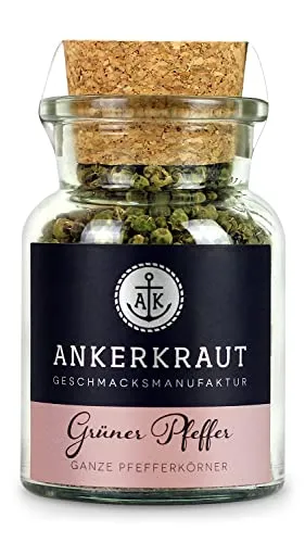 Ankerkraut Grüner Pfeffer, ganze Pfefferkörner kaufen, 40g im Korkenglas