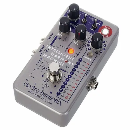 Electro Harmonix Intelligent Harmony Machine - Effektpedal für Gitarre & Bass; vielseitiger Harmonizer & Pitch Shifter mit flüssigem Tracking für Einzelnoten und Akkorde in allen 12 Tonarten.
