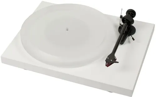 Pro-Ject Debut Carbon DC Esprit - Hochwertiger Plattenspieler in Weiß mit 2M-RED - Plattenspieler mit herausragendem Klang und stilvollem Design, ideal für audiophile Musikliebhaber.