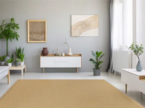 Dekowe Sisalteppich Mara S2 mit Bordüre, rechteckig, Höhe: 5 mm, Flachgewebe, Material: 100% Sisal, Wohnzimmer, Kundenliebling