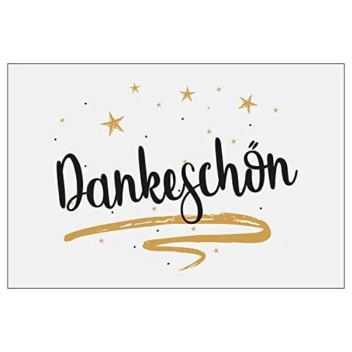 edle Dankeskarten Dankekarten Klappkarten +3 Umschläge Danke Karten Grußkarte 3