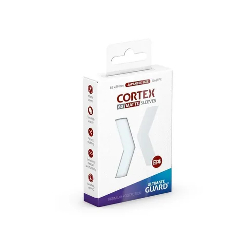 Ultimate Guard Cortex Sleeves Japanese Size Matte (60) - 60 matte Hüllen für japanische Sammelkarten, idealer Schutz für Spieleabende und Turniere