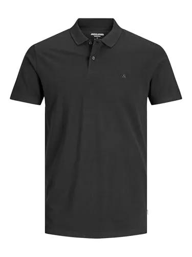 JACK & JONES Herren Jjebasic Noos Poloshirt, Schwarz, L EU