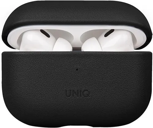 Uniq Etui Terra Airpods Pro 2 Gen. echtes Leder Czarny/Dallas Schwarz