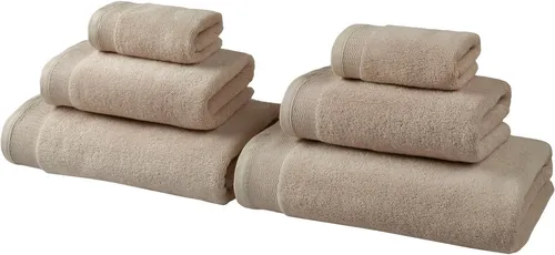 OTTO home Handtuch Set Fenya, flauschig und weich, Premium Handtücher, 550 gr/m², Walkfrottier (Set, 6-St), mit Bordüre, Set, 100% Baumwolle, Hotel-Qualität, 5 Jahre Garantie
