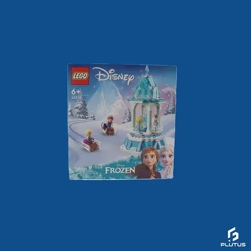 Disney 43218 Annas und Elsas magisches Karussell - LEGO Eiskönigin Set mit drehbarem Karussell und 2 Mini-Schlitten für kreatives Spielvergnügen ab 6 Jahren