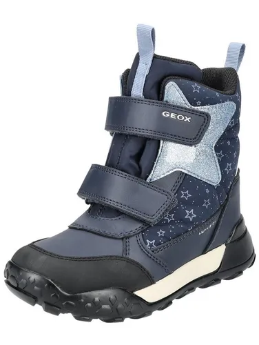 Geox J TREKKYUP Girl B AB Snow Boot, Navy/LT AVIO, 31 EU - Wanderschuhe mit hervorragender Dämpfung, die Stöße absorbiert und für optimalen Schutz sorgt. Schnell anzuziehen und leicht im Design, ideal für Abenteuer im Freien.