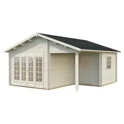 Gartenhaus Holz IRENE 530x570cm – 44mm Wände für Stabilität - Gartenhäuser, Geräteschuppen & Carports – Robustes Holzhaus mit 44mm Wandstärke, ideal für Gartenliebhaber, die Qualität und Langlebigkeit schätzen.
